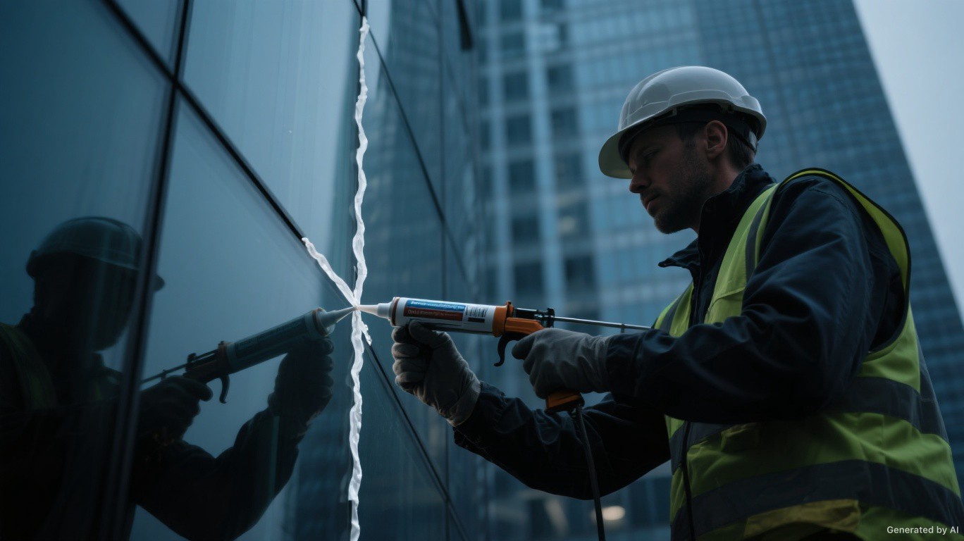 Industrial silicone sealant application