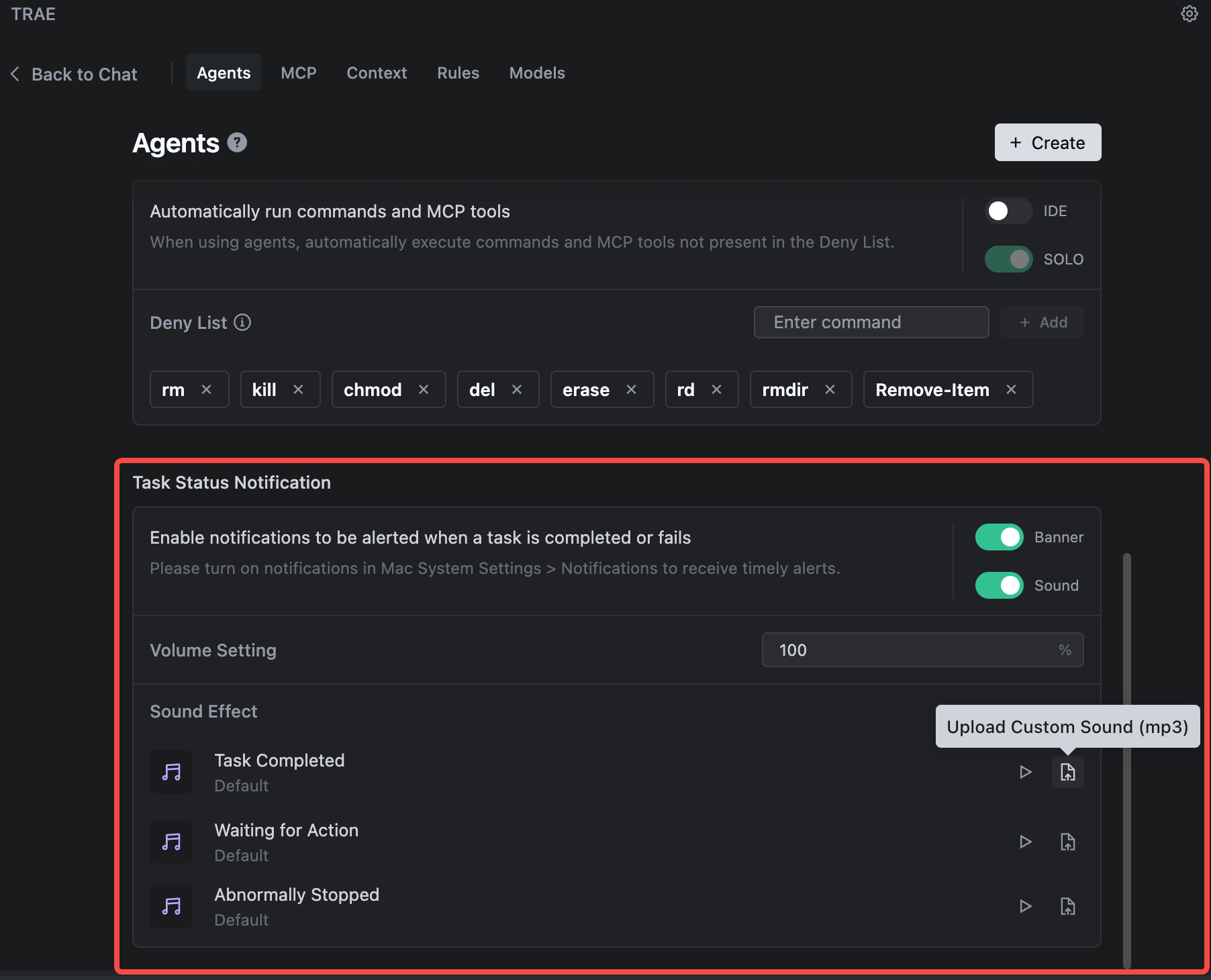 Changelog visual