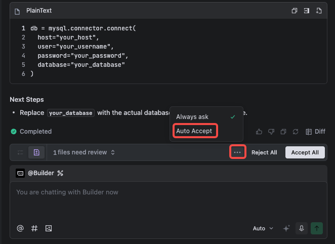 Changelog visual